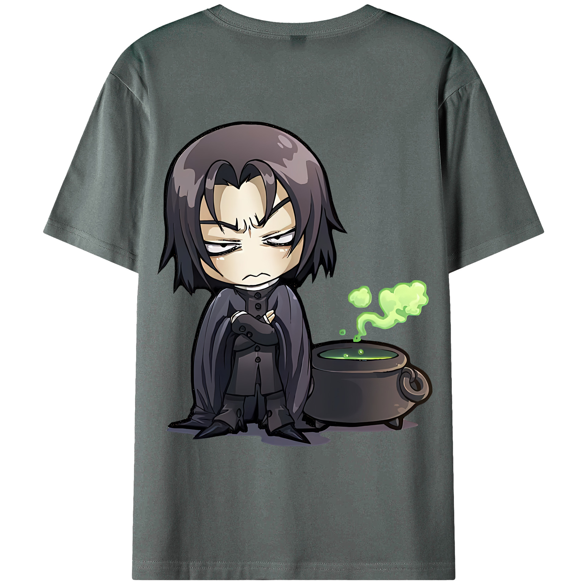 （画像用） Harry Potter ハリー・ポッターシリーズ 綿100％ メンズ半袖Tシャツ（バックプリント） 通気性